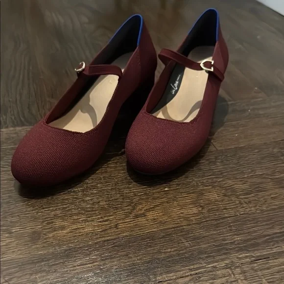 princess polly baby blue dress Burgundy Pointed Toe Elegant Velvet 8 cm High Heel Formal Dress Shoes Pumps Block Heels Pearl Womens Shoes Chunky Heel main image 0